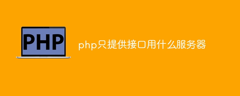 php只提供接口用什么服务器
